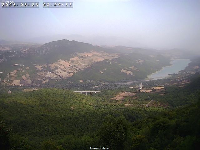 Traffic Cam Monteferrante › West: Lago di Bomba - Val di Sangro - Maiella - Miellin