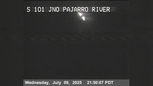 Traffic Cam Sargent › South: TVB60 -- US-101 : BEFORE PAJARRO RIVER BR