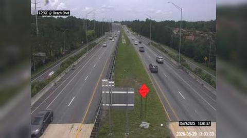 Traffic Cam Jacksonville: I-295 E at US-90 - Beach Blvd
