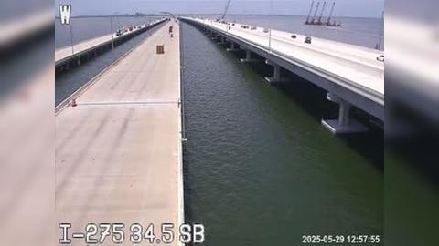 Traffic Cam Tampa: I-275 S of HowardFrank Br Hump