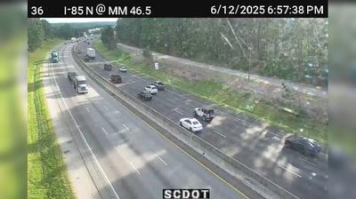 Greenville I-85 Traffic Watch: MM 473