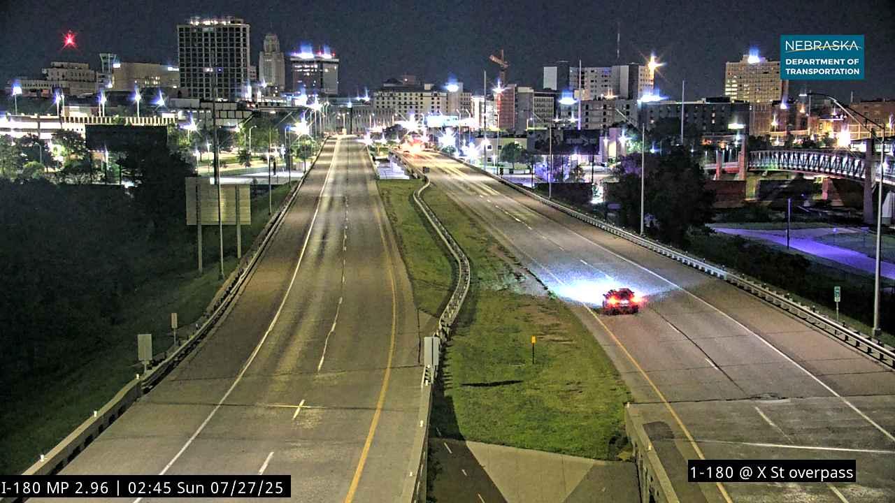 Traffic Cam Haymarket: I-180: BNSF Downtown Lincoln: various views