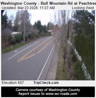 Traffic Cam Tigard: Washington County - Bull Mountain Rd at Peachtree Dr