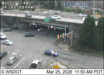 Traffic Cam North Renton: I-405 at MP 4: SR 169, SB Ramps