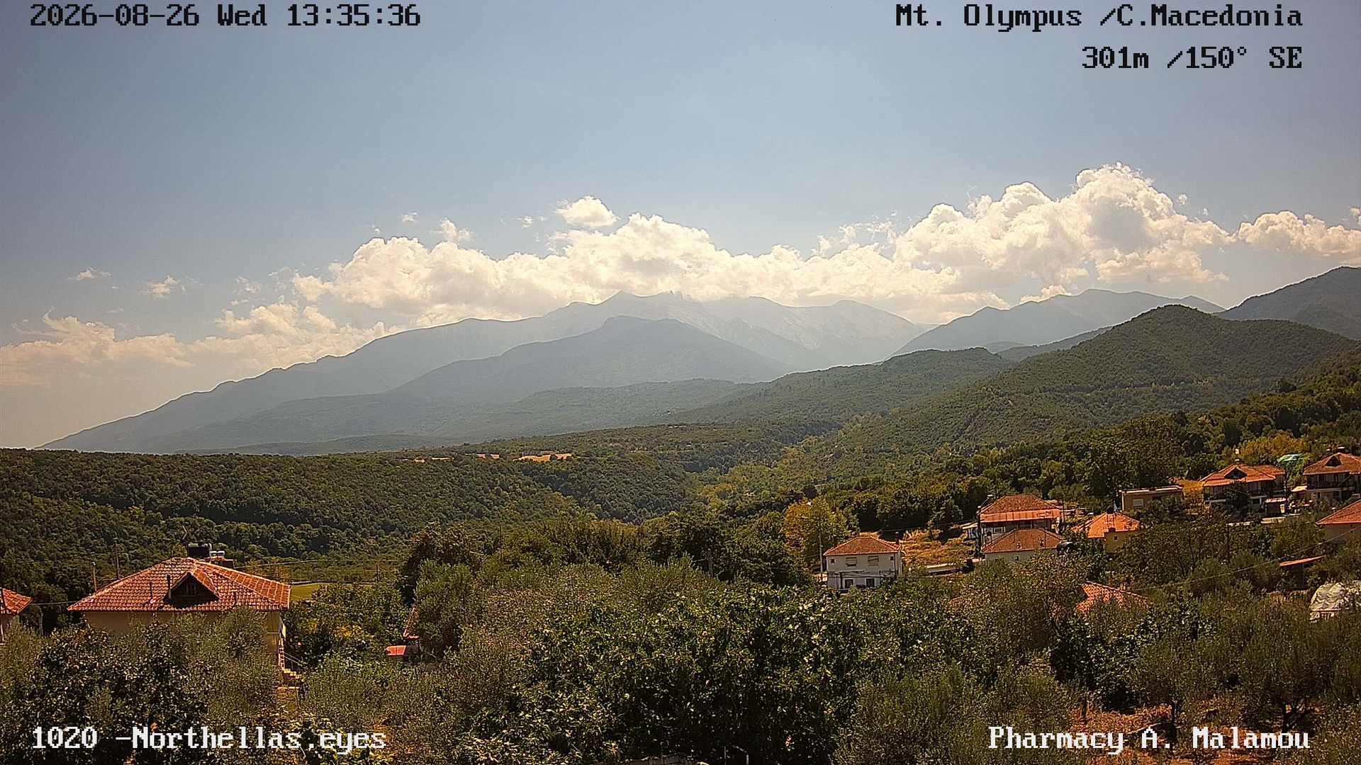Traffic Cam Vrondou › South-East