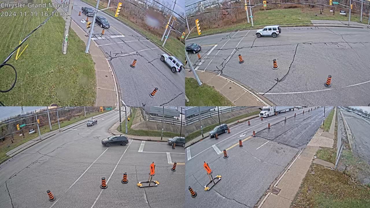 Traffic Cam Windsor: Chrysler & Grand Marais
