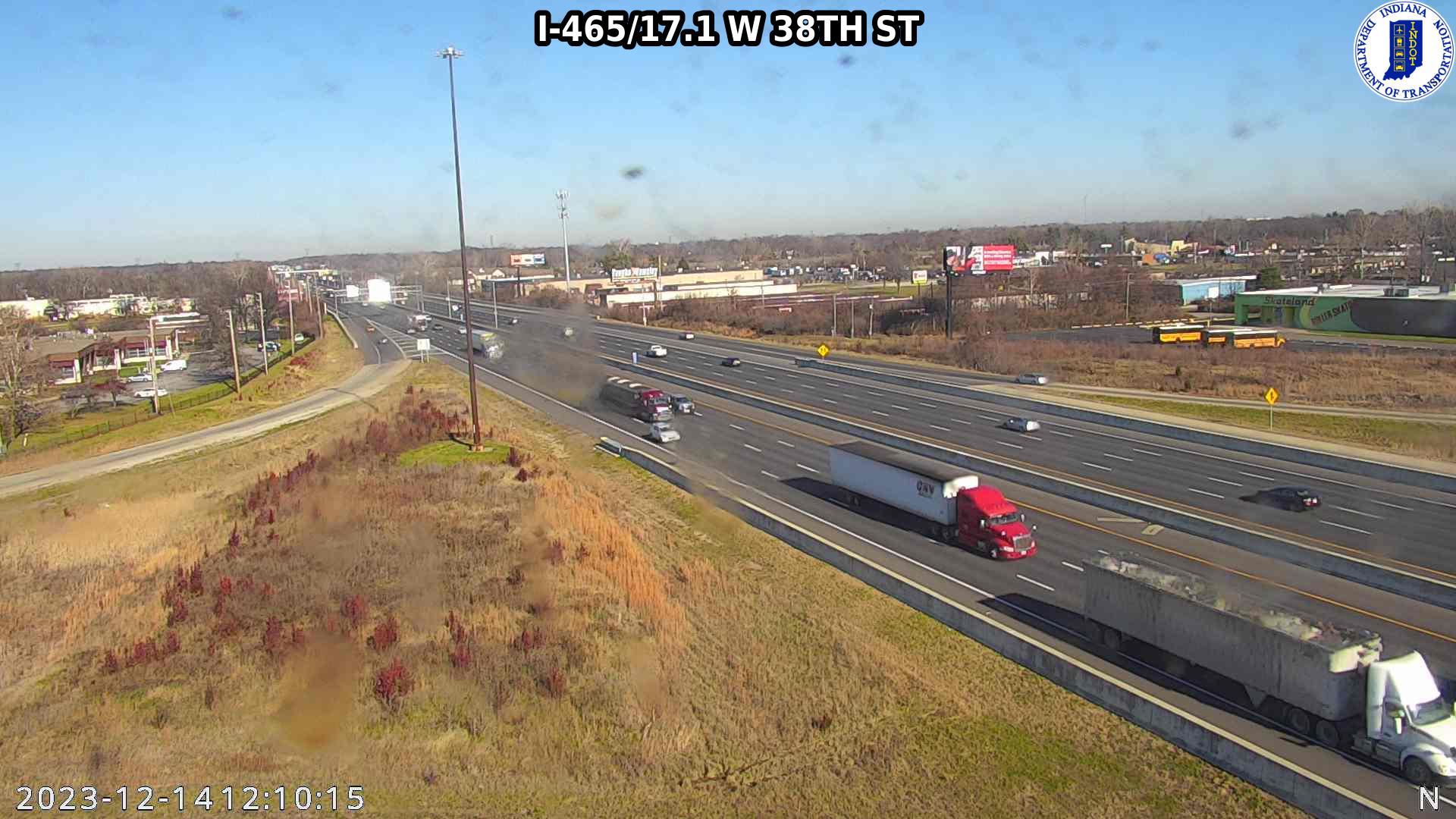 Traffic Cam Indianapolis: I-465: I-465/17.1 W 38TH ST