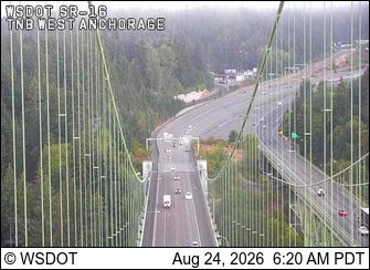 Traffic Cam Wollochet: SR 16 at MP 8.0: TNB West Anchorage