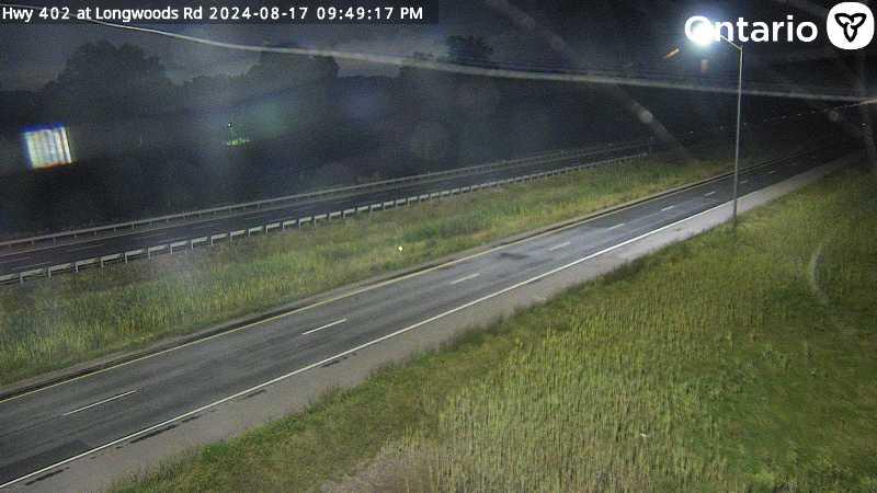 Traffic Cam Strathroy-Caradoc: Highway 402 at Longwoods Rd