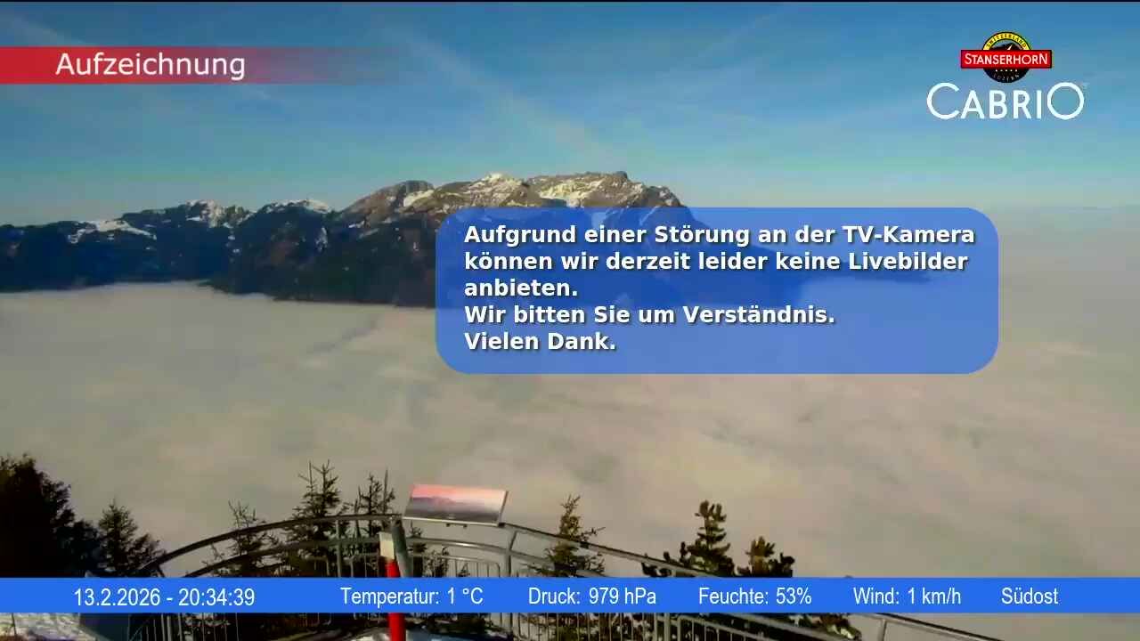 Stans: Stanserhorn Live-Bild