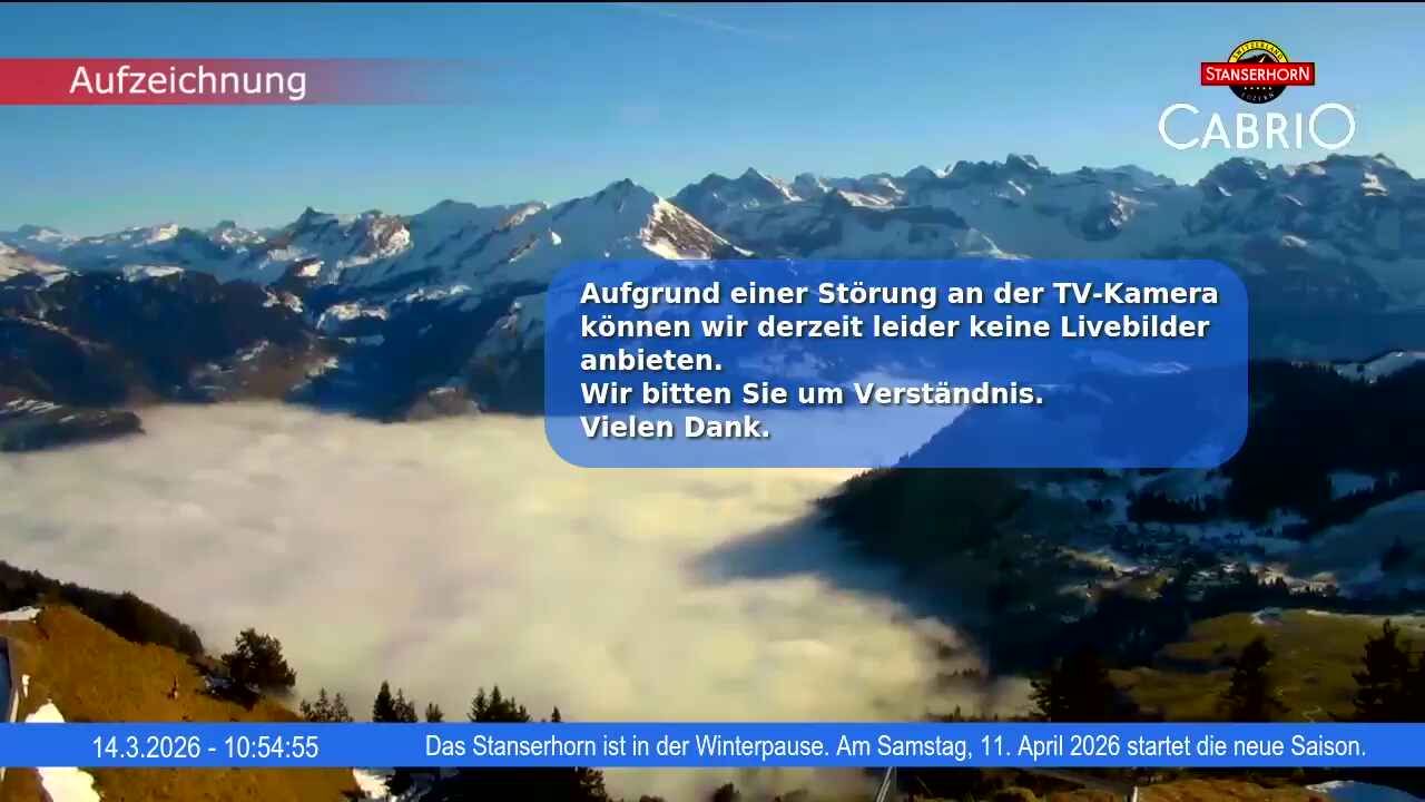 Stans: Stanserhorn Live-Bild