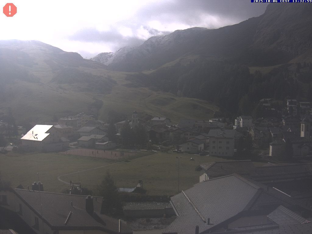 Bivio (Stalla): Residenza Plaz - Sicht von der Residenza Plaz auf