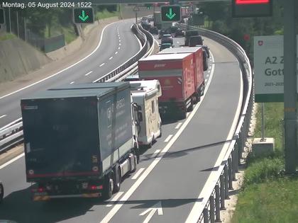 Wassen: A2/E35, Gotthardtunnel, Göschenen in Richtung Süd