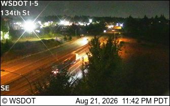 Traffic Cam Battle Ground: I-5 at MP 7.3: 134th St