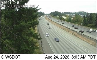 Traffic Cam Edgewood: I-5 at MP 139.5: Pierce Co Line