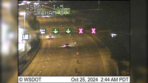 Traffic Cam Seattle: I-5 at MP 160.9: S Graham St