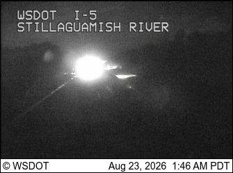 Traffic Cam Silvana: I-5 at MP 209.3: Stillaguamish River