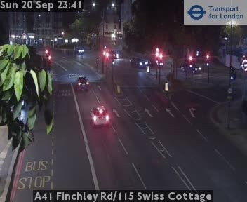 Traffic Cam London: A41 Finchley Rd/115 Swiss Cottage