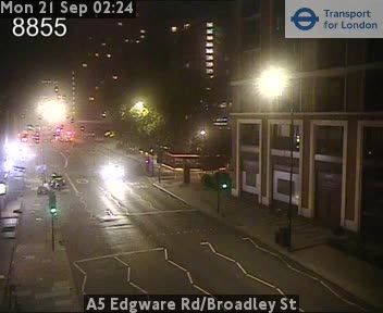 Traffic Cam London: A5 Edgware Rd/Broadley St