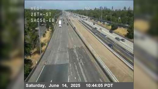 Traffic at Sacramento East on Hwy 50 Webcam