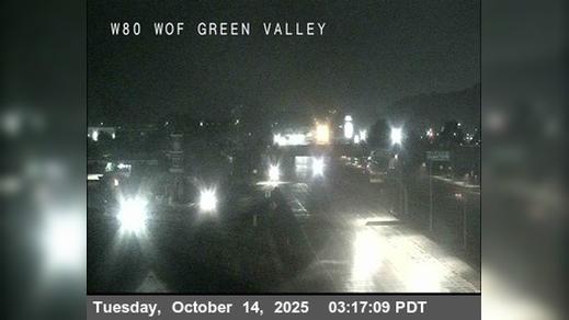 Traffic Cam Fairfield › West: TV790 -- I-80 : West of Green Valley Road