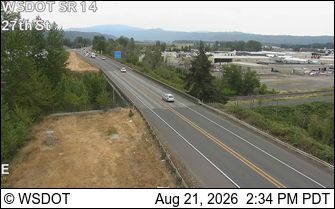 Traffic Cam Washougal: SR 14 at MP 16.7: 27th St