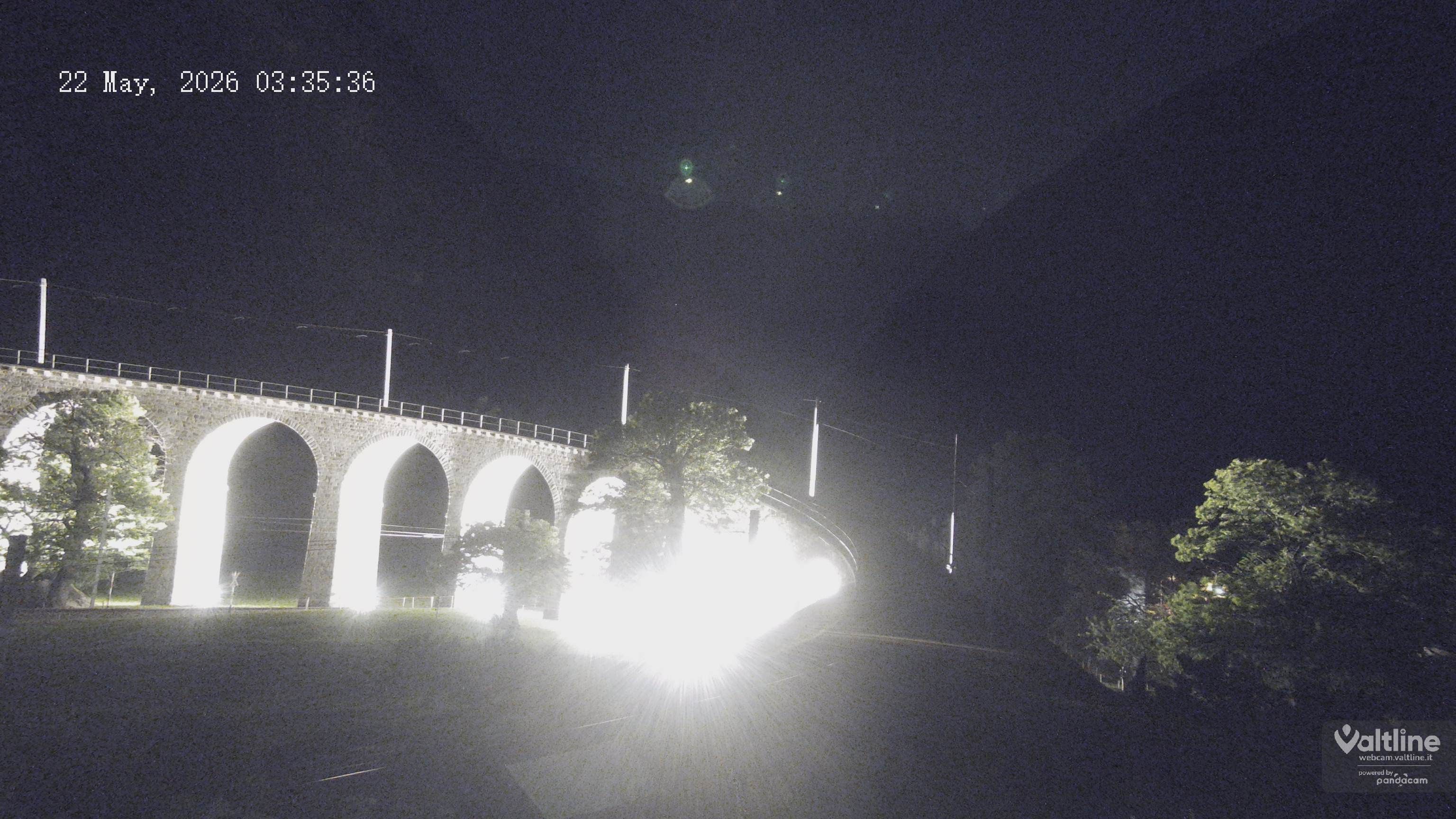 Brusio: Li Canvi: Webcam Trenino Rosso - Bernina Express in Valposchiavo