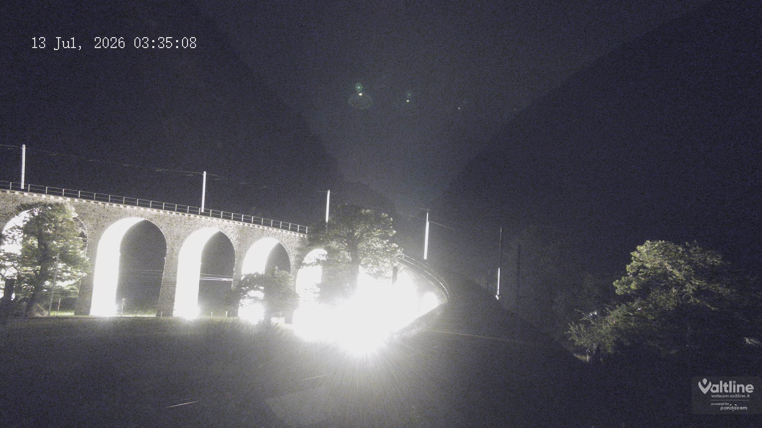 Brusio: Li Canvi: Webcam Trenino Rosso - Bernina Express in Valposchiavo