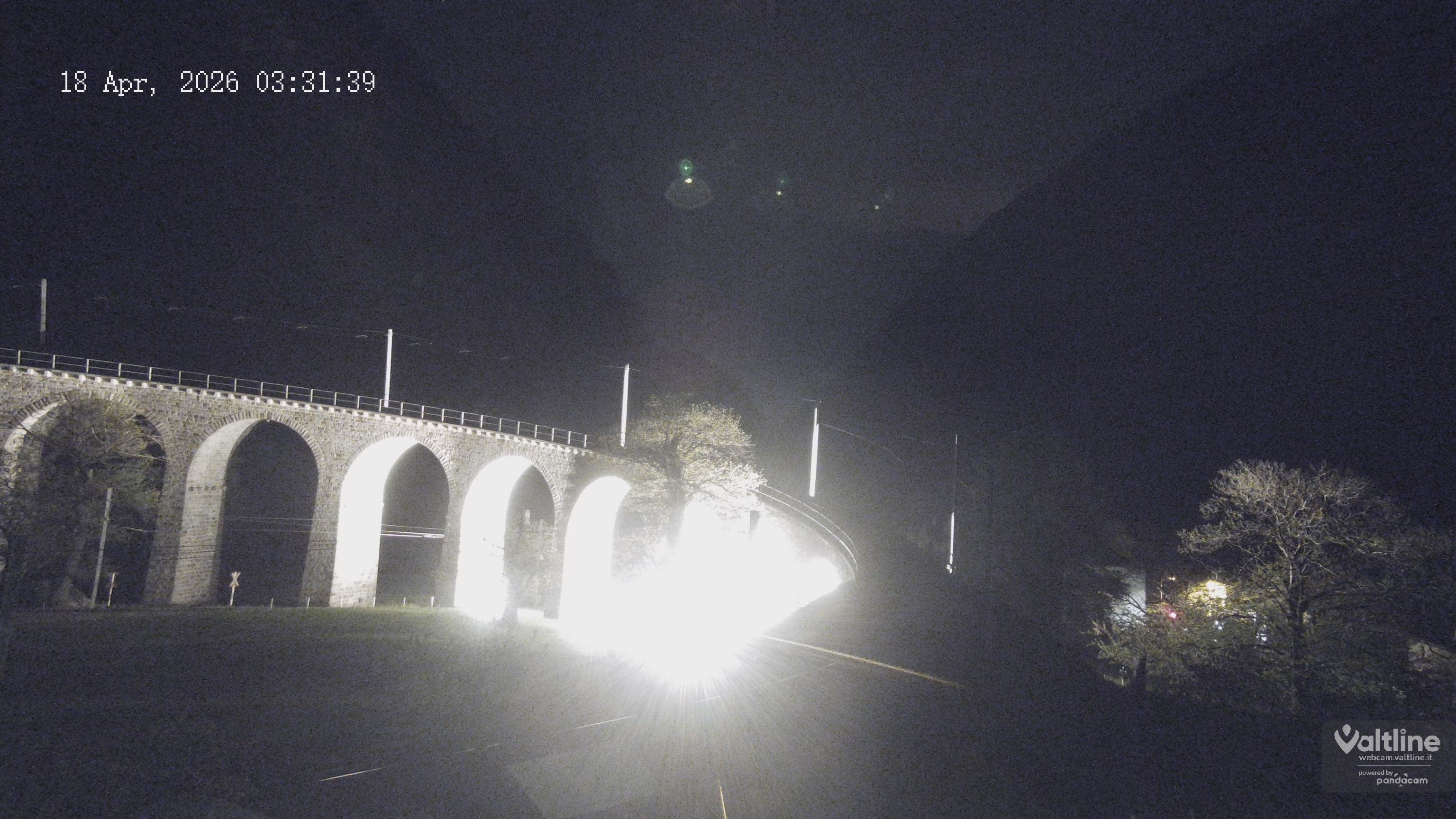 Brusio: Li Canvi: Webcam Trenino Rosso - Bernina Express in Valposchiavo