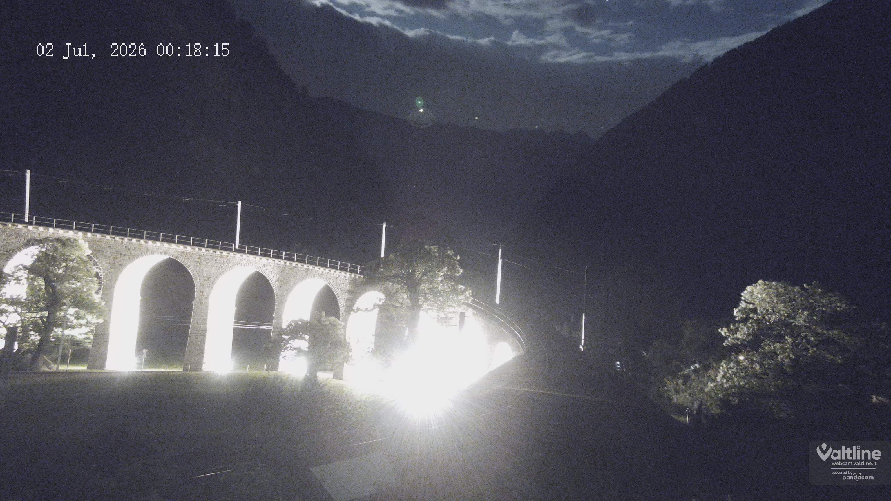 Brusio: Li Canvi: Webcam Trenino Rosso - Bernina Express in Valposchiavo