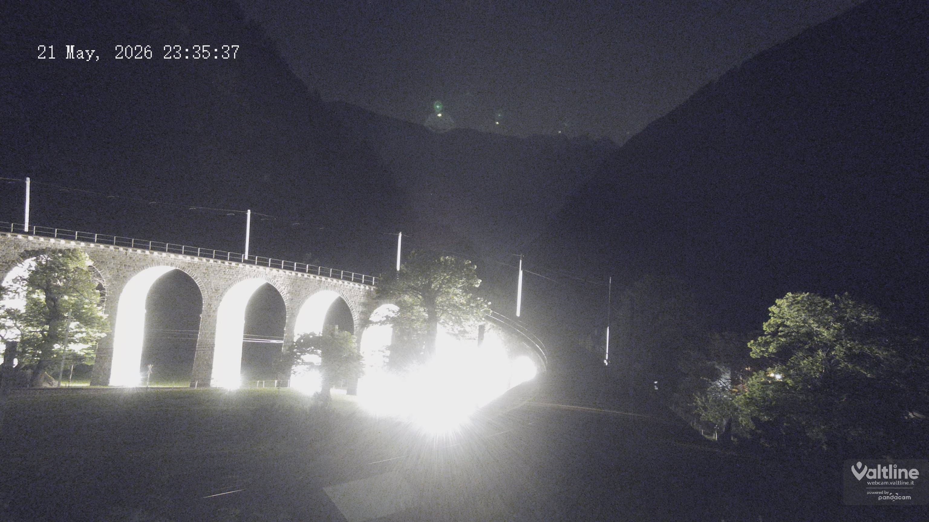 Brusio: Li Canvi: Webcam Trenino Rosso - Bernina Express in Valposchiavo