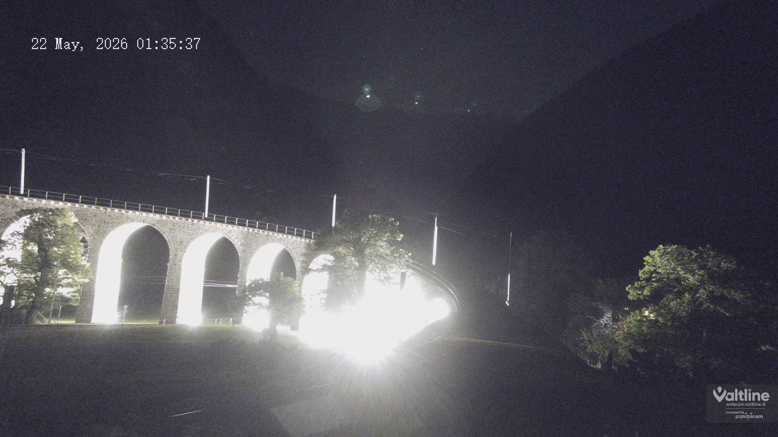 Brusio: Li Canvi: Webcam Trenino Rosso - Bernina Express in Valposchiavo