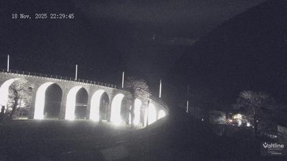 Brusio: Li Canvi: Webcam Trenino Rosso - Bernina Express in Valposchiavo