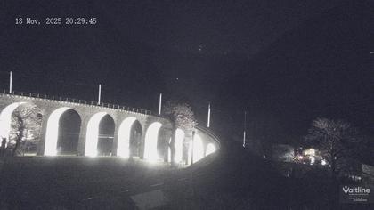 Brusio: Li Canvi: Webcam Trenino Rosso - Bernina Express in Valposchiavo