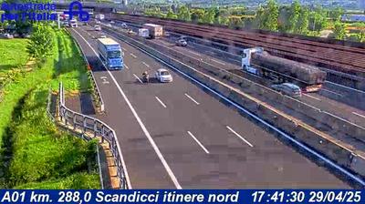 Preview delle webcam di Scandicci: A01 km. 288,0 - itinere nord