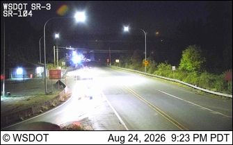 Traffic Cam Port Gamble: SR 3 at MP 60: SR 104 Interchange