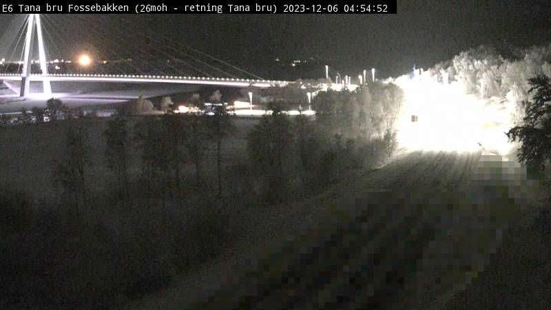 Traffic Cam Tana Bru: E6 - Fossebakken