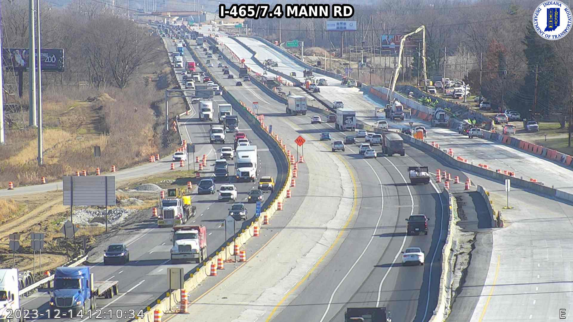Traffic Cam Indianapolis: I-465: I-465/7.4 MANN RD