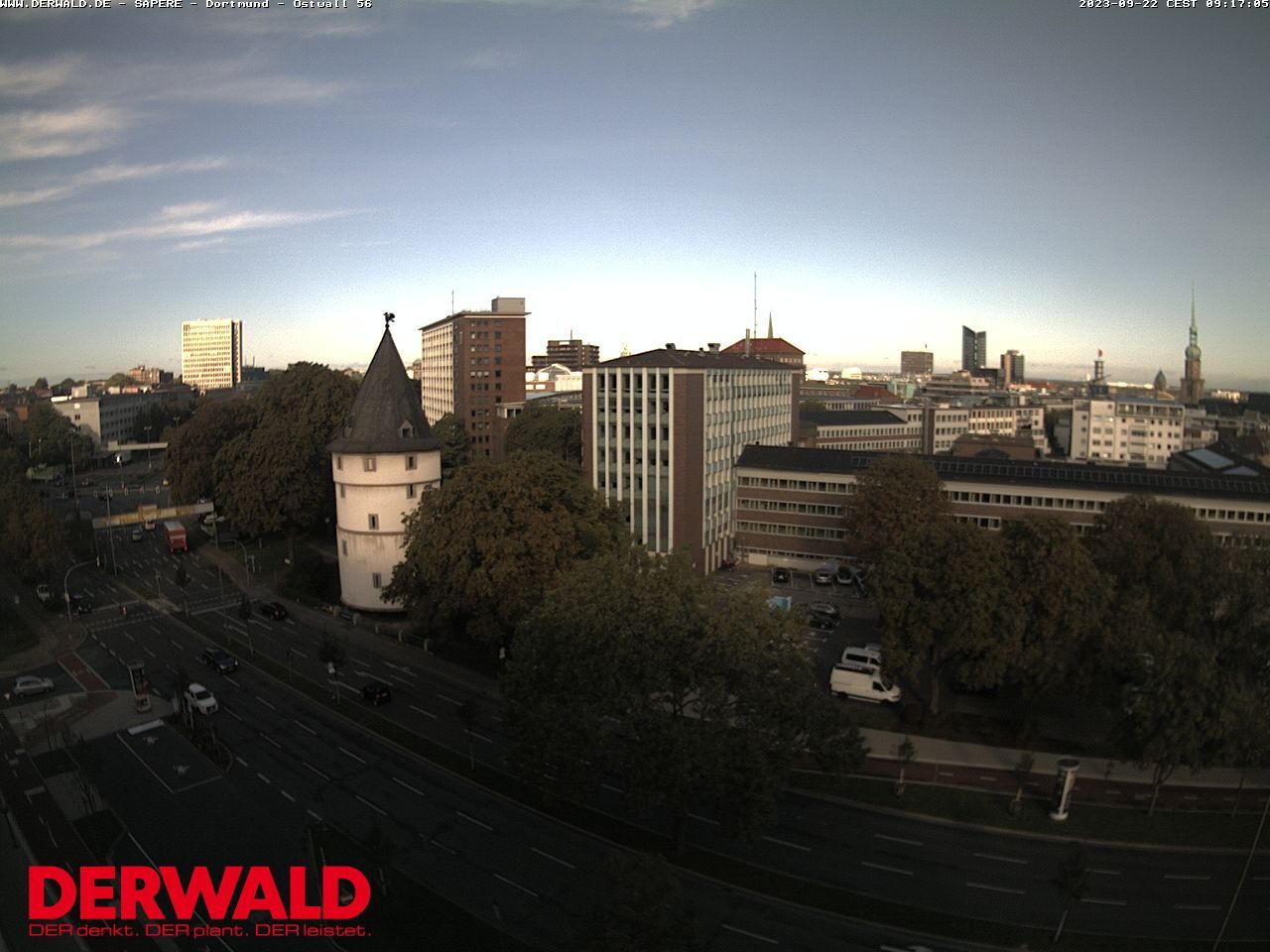 Traffic Cam Dortmund: Skyline DERWALD Sapere-Haus