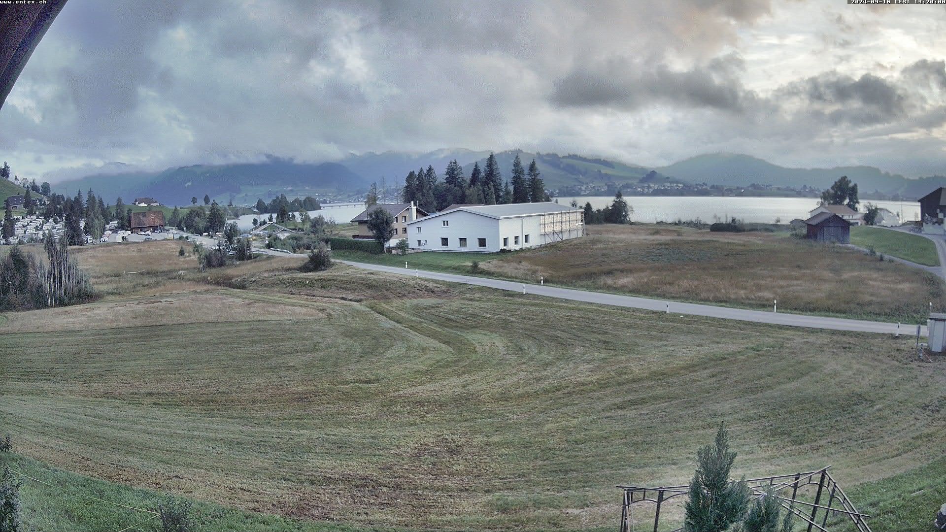 Willerzell: Blickrichtung Sihlsee und Birchli/Einsiedeln