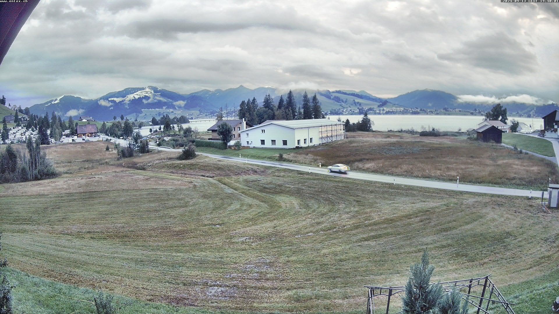 Willerzell: Blickrichtung Sihlsee und Birchli/Einsiedeln