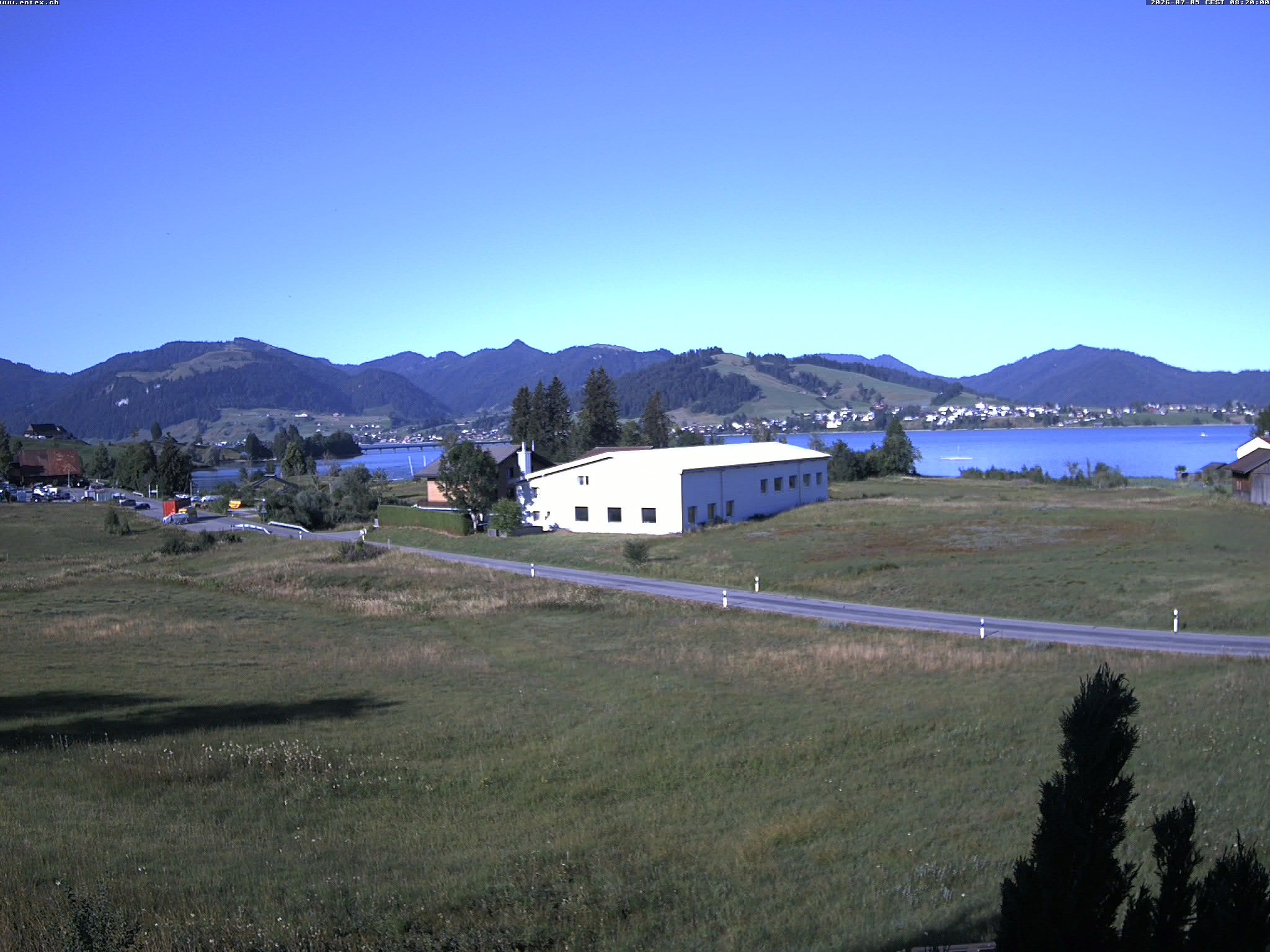 Willerzell: Blickrichtung Sihlsee und Birchli/Einsiedeln