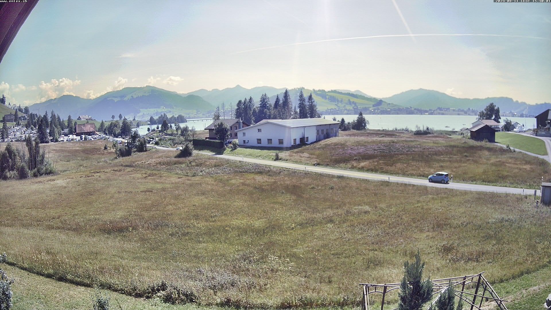 Willerzell: Blickrichtung Sihlsee und Birchli/Einsiedeln