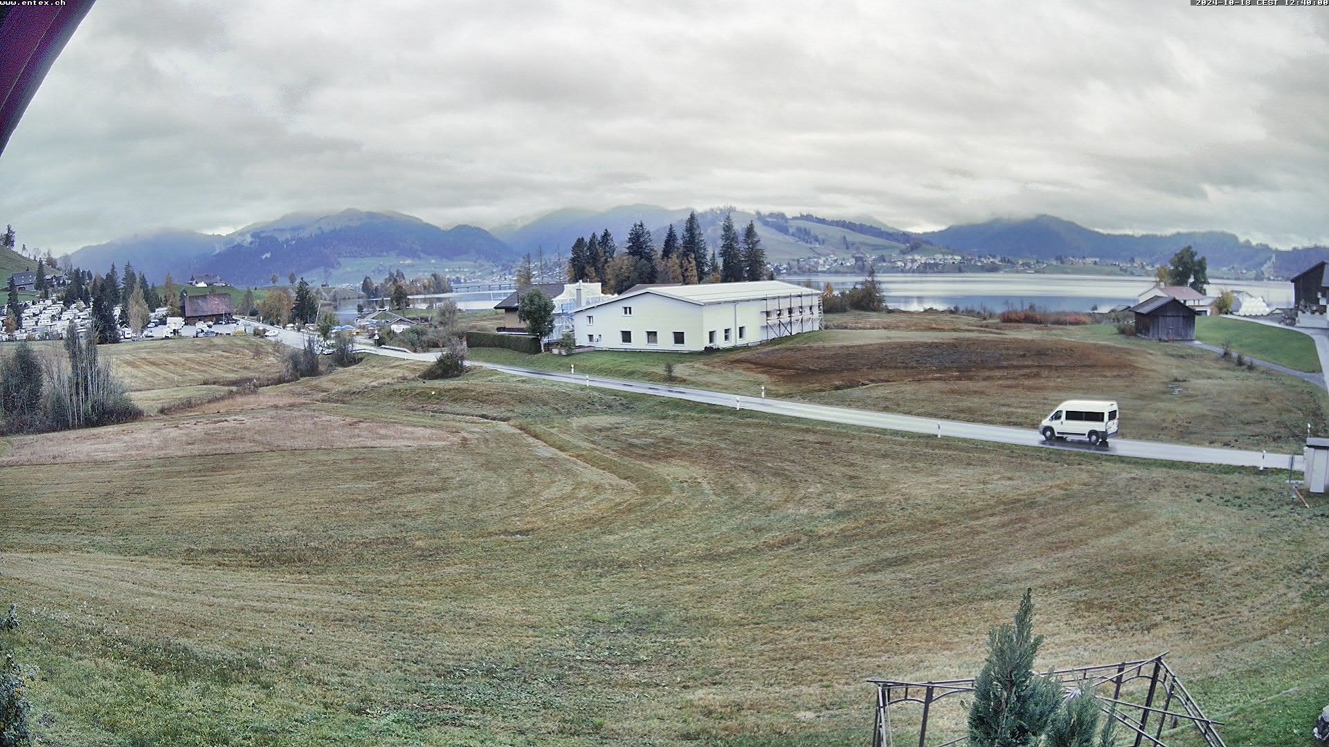 Willerzell: Blickrichtung Sihlsee und Birchli/Einsiedeln