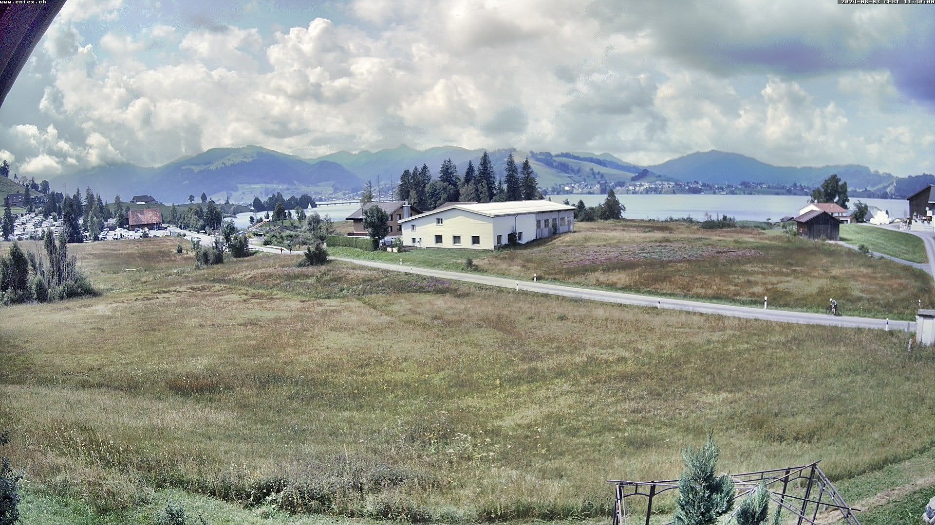 Willerzell: Blickrichtung Sihlsee und Birchli/Einsiedeln