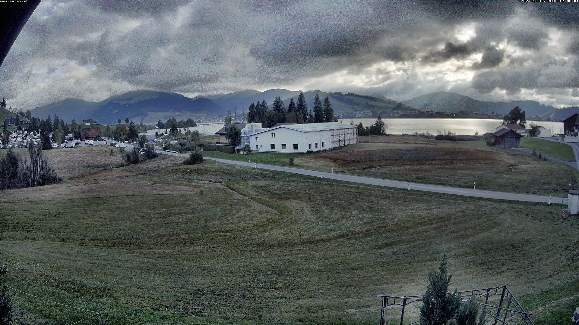 Willerzell: Blickrichtung Sihlsee und Birchli/Einsiedeln