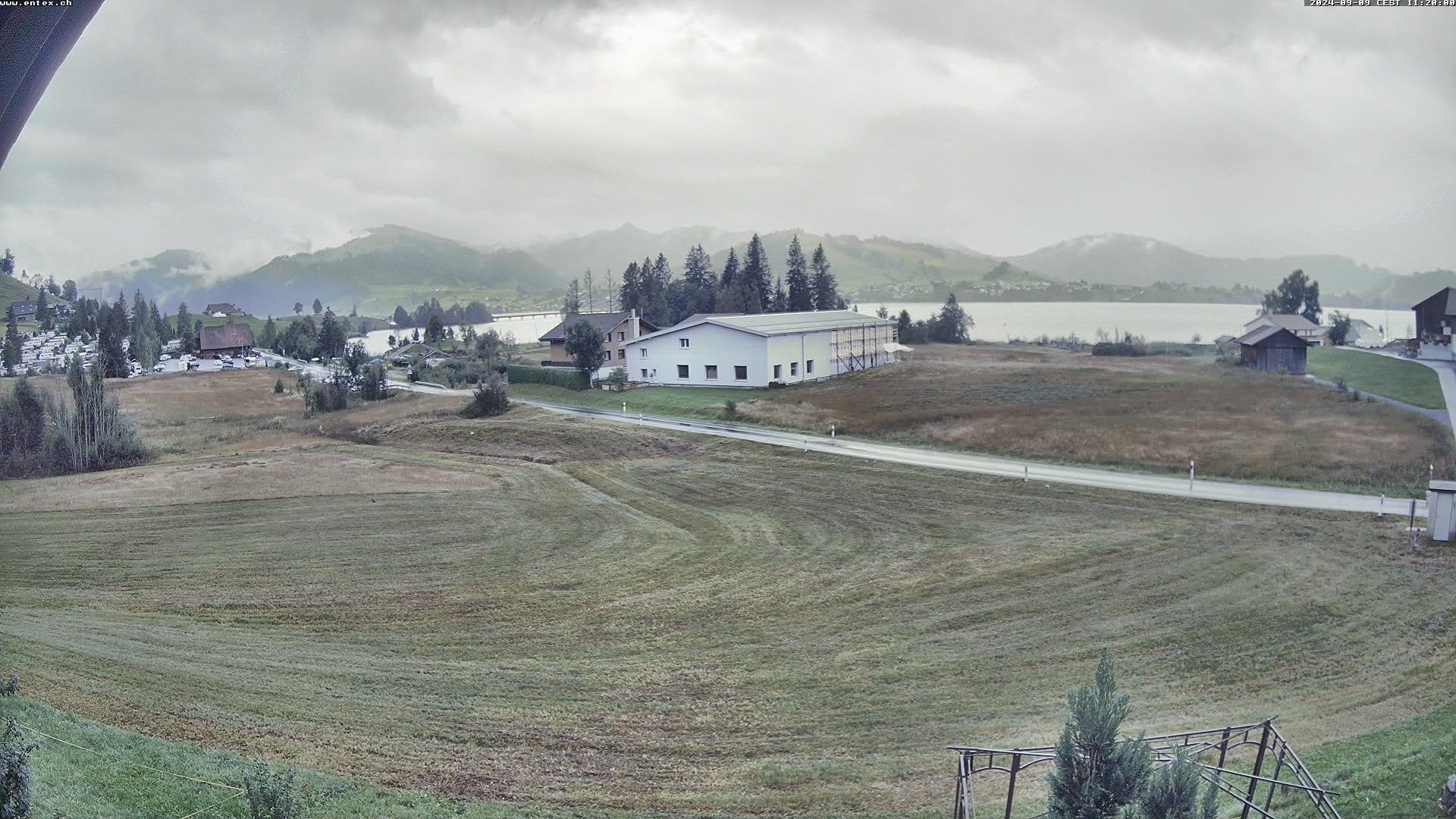 Willerzell: Blickrichtung Sihlsee und Birchli/Einsiedeln