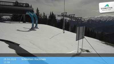Vue webcam de jour à partir de Einöden: Hochmais Schmittenhöhe: Hochmais Schmittenhöhe