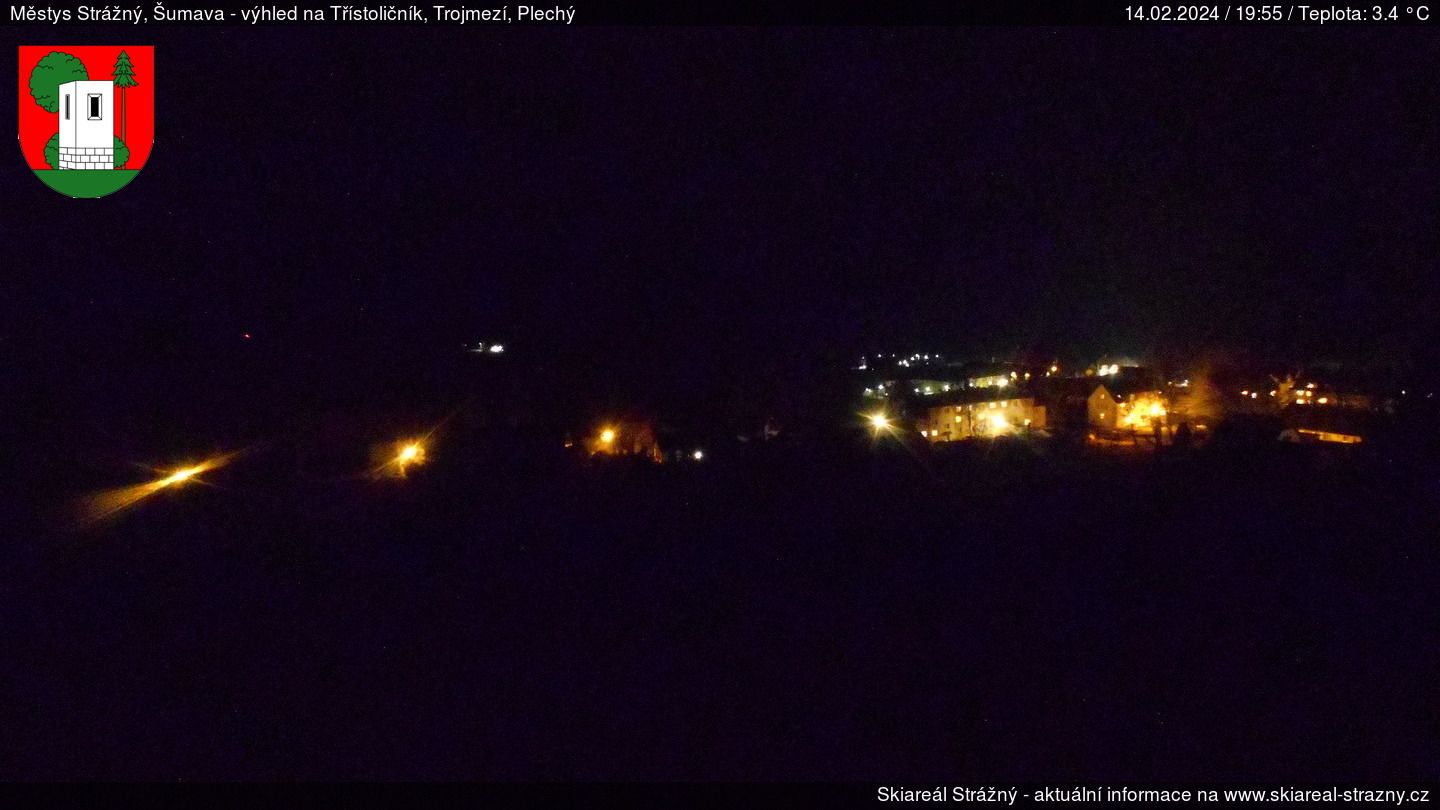 Traffic Cam Strazny › South: Dreisesselberg - Plöckenstein