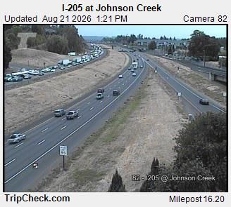 Traffic Cam Rivergrove: I- at Johnson Creek